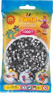 Hama® Bügelperlen Midi - Silber 1000 Perlen