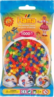 Hama® Bügelperlen Midi - Neon Mix 1000 Perlen