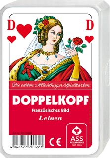 ASS Doppelkopf Leinen, französisches Bild. Kartenspiel