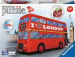 Ravensburger 3D Puzzle London Bus 12534 - 216 Teile - Das berühmte Fahrzeug Londons als 3D Puzzle für Erwachsene und K