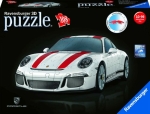 Ravensburger 3D Puzzle Porsche 911R 12528 - Das berühmte Fahrzeug als 3D Puzzle Auto - 108 Teile - ab 10 Jahren