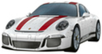 Ravensburger 3D Puzzle Porsche 911R 12528 - Das berühmte Fahrzeug als 3D Puzzle Auto - 108 Teile - ab 10 Jahren
