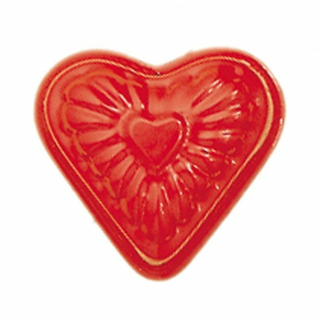 Relief-Sandform Herz, rot