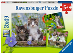Ravensburger 08046 Puzzle Süße Samtpfötchen 3x49 Teile