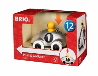 BRIO 63023200 Push & Go Rennwagen Silber D