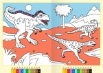 Malen nach Zahlen ab 5: Dinosaurier