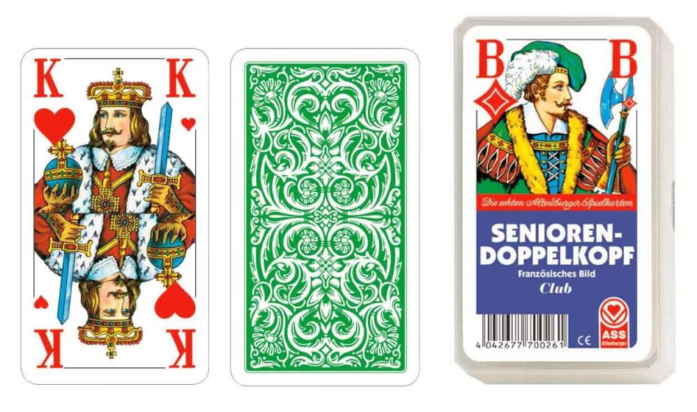 ASS Senioren Doppelkopf, französisches Bild. Kartenspiel
