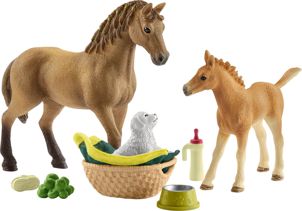 schleich® Horse Club 42432 Sarahs Tierbaby-Pflege