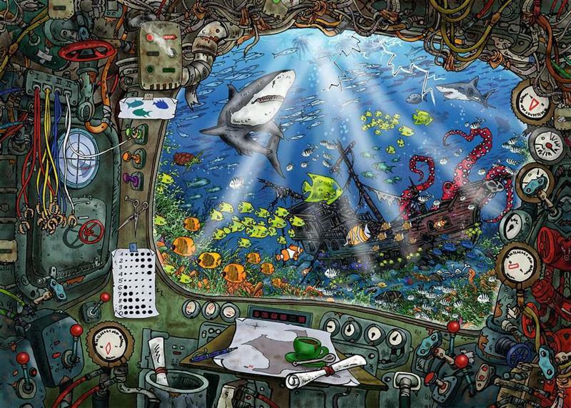 Ravensburger 19953 Puzzle Im U-Boot 759 Teile Ravensburger 19953 Puzzle Im U-Boot 759 Teile
