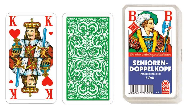 ASS Senioren Doppelkopf, französisches Bild. Kartenspiel