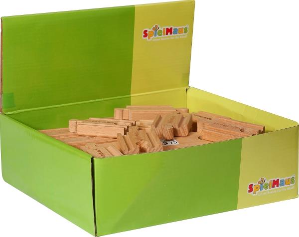 SpielMaus Holz Kleine Gerade, sortiert