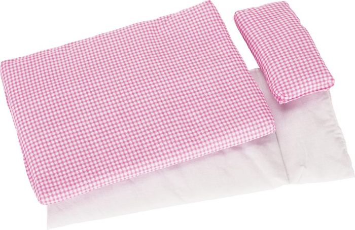 GoKi Puppenbettzeug rosa kariert