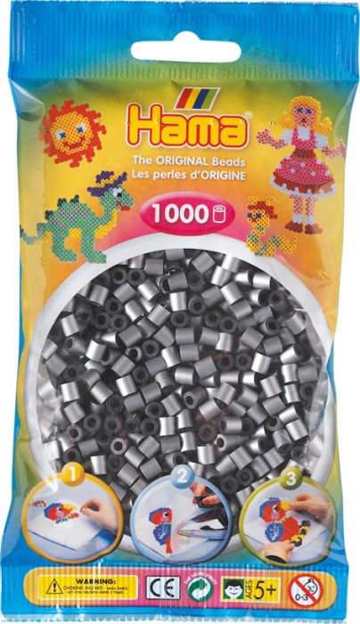 Hama® Bügelperlen Midi - Silber 1000 Perlen Hama® Bügelperlen Midi - Silber 1000 Perlen