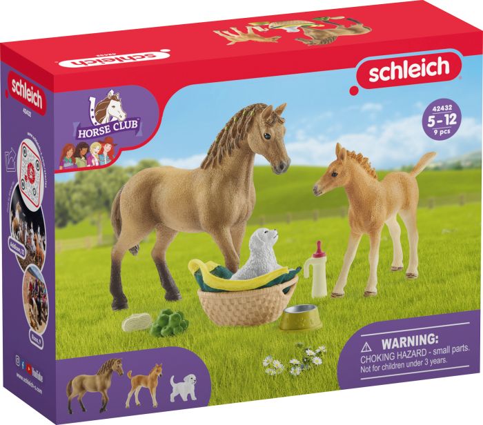 schleich® Horse Club 42432 Sarahs Tierbaby-Pflege