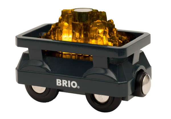 Ravensburger 63389600 BRIO Goldwaggon mit Licht RW Rolling Stock Ravensburger 63389600 BRIO Goldwaggon mit Licht RW Rolling Stock