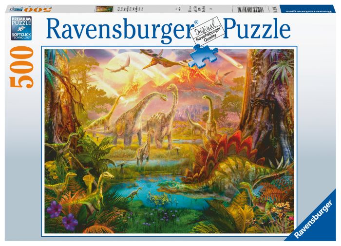 Ravensburger Puzzle - Im Dinoland - 500 Teile Ravensburger Puzzle - Im Dinoland - 500 Teile