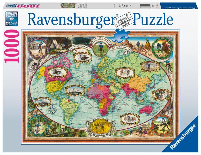 Ravensburger Puzzle - Mit dem Fahrrad um die Welt - 1000 Teile Ravensburger Puzzle - Mit dem Fahrrad um die Welt - 1000 Teile
