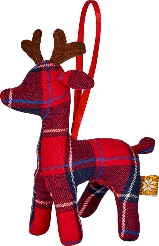 Textile Rentier-Anhänger - Dekorative Weihnachten, sortiert (1 Stück) Textile Rentier-Anhänger - Dekorative Weihnachten, sortiert (1 Stück)