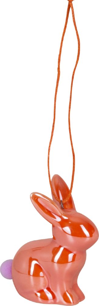 Puschelhäschen-Anhänger - Ostergrüße, sortiert (1 Stück)
