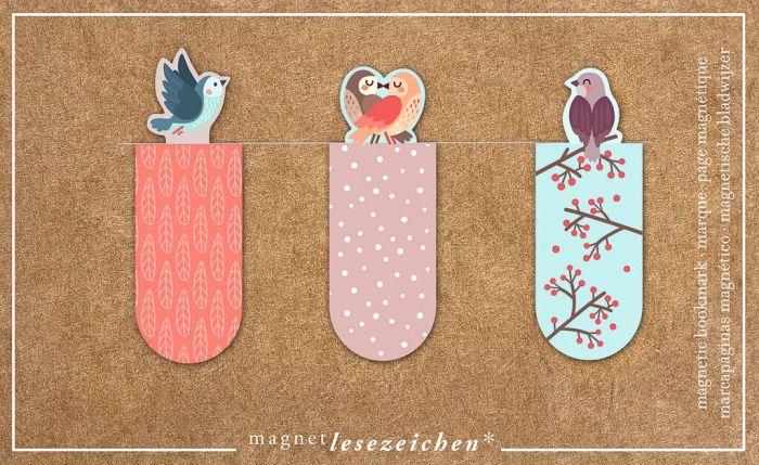Magnetlesezeichen Birds Magnetlesezeichen Birds