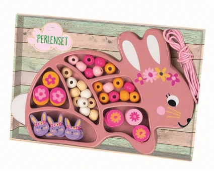 Holz-Perlenset Häschen