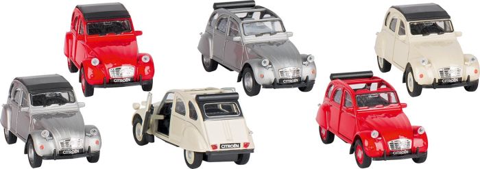 12180Citroen 2CV (1979), Spritzguss, 1:34-39, L= 11,7 cm sortiert (1 Stück)