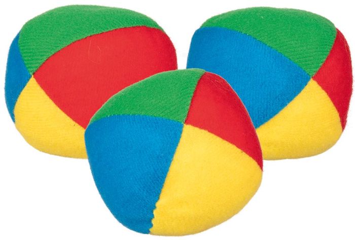 Jonglierball gefüllt mit Kunststoffkugeln sortiert (1 Stück)
