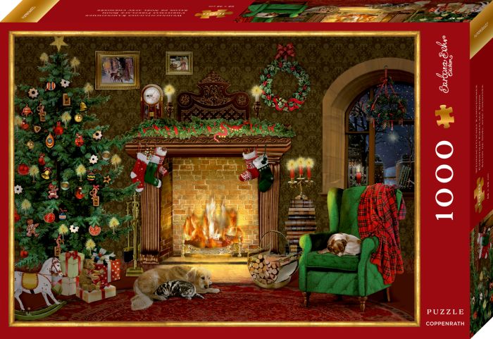 Puzzle - Weihnachtliches Kaminzimmer (1000 T.) Behr