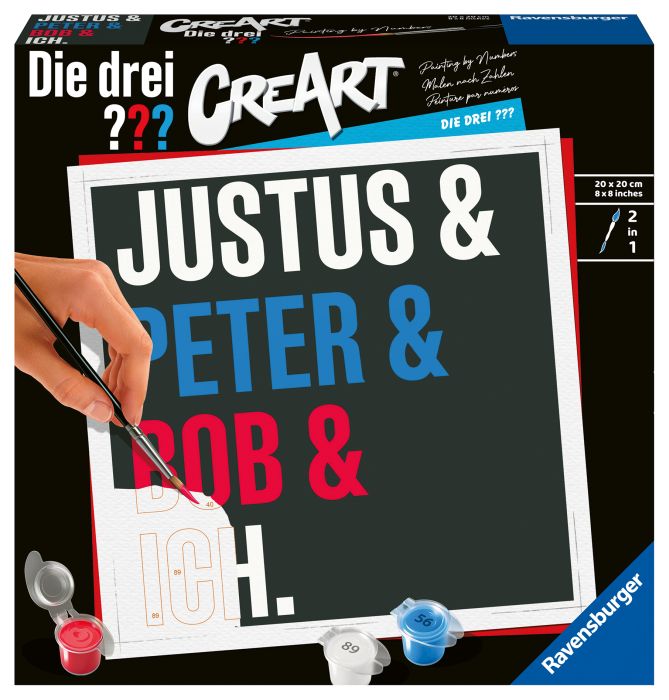 Ravensburger 23892 Malen nach Zahlen Die drei ??? Malen nach Zahlen quadratisch/Schmal/Einsteigerset Ravensburger 23892 Malen nach Zahlen Die drei ??? Malen nach Zahlen quadratisch/Schmal/Einsteigerset