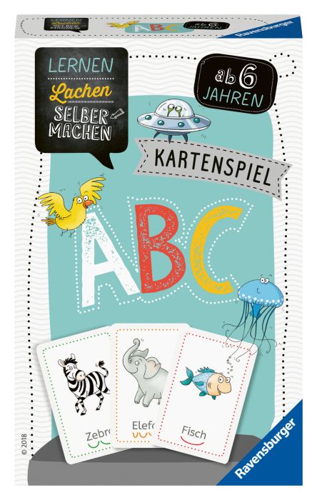 Ravensburger 80347 Lernen Lachen Selbermachen: Kartenspiel ABC Spielen und Lernen