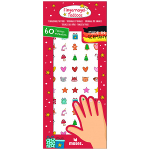 Fingernagel-Tattoos Weihnachtszauber
